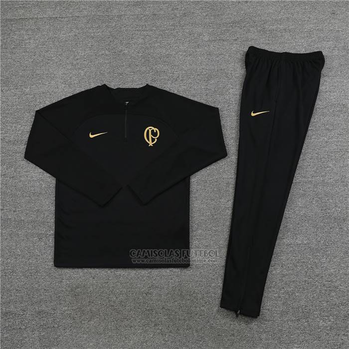 Sueter de Treinamento Corinthians Crianca 2023-2024 Preto